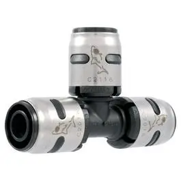 Evopex Pex Push-Fit Tee Connector – 1/2" X 1/2" X 1/2" 1