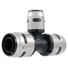 Evopex Pex Push-Fit Tee Fitting – 3/4" X 3/4" X 1/2" 1