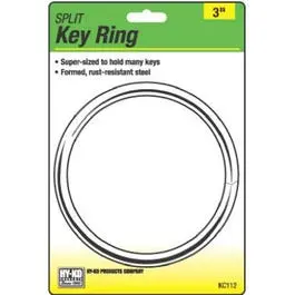 Extra-Large Stainless Steel Split Key Ring – Heavy-Duty 1