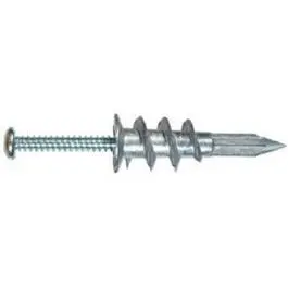 Ez Wall Anchor Set – Zinc-Plated #8 × 1-1/4", 10-Pack For Drywall & Plaster 1