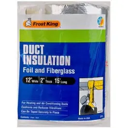 Fiberglass Duct Insulation Wrap – 12 In W × 2 In H × 15 Ft L 1
