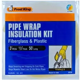 Fiberglass Pipe Insulation Kit – Pre-Cut Sleeves & Tape For Pipes 1