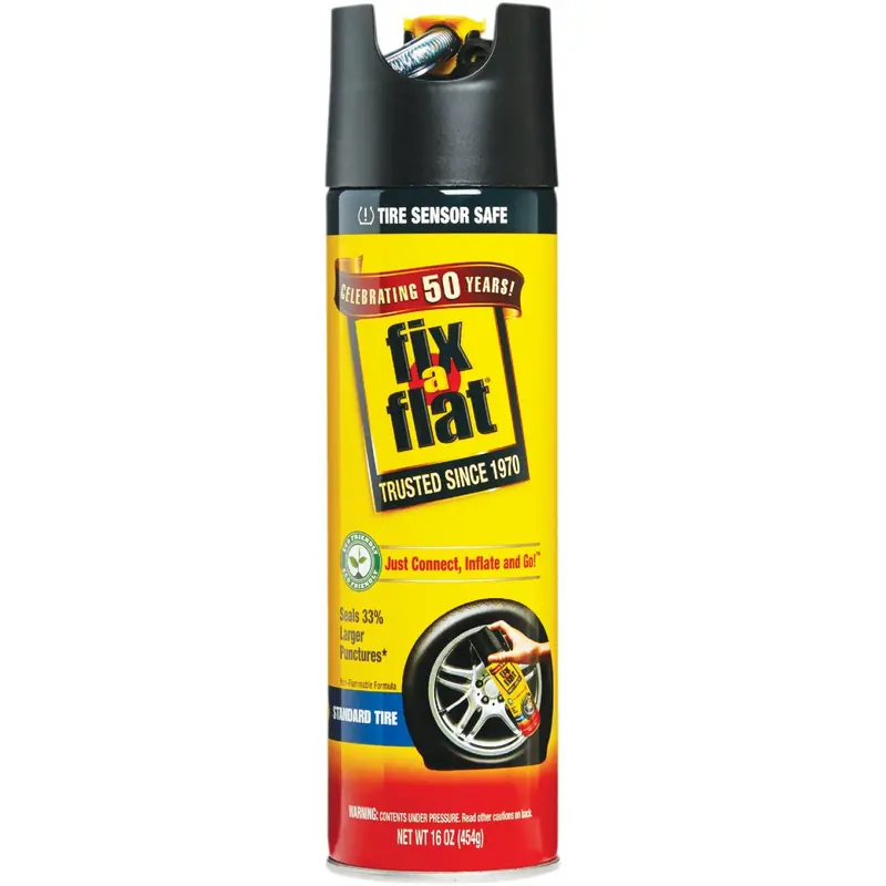 Fix-A-Flat 16-Ounce Aerosol Tire Sealant & Inflator – Emergency Flat Repair 1