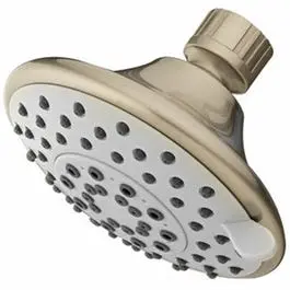 Fixed-Mount Showerhead — 5 Adjustable Spray Patterns, Brushed Nickel Frame 1