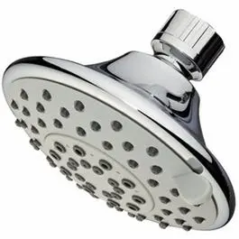 Fixed-Mount Showerhead — 5 Spray Options, Chrome-Plated Plastic Housing 1