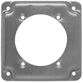 Flat Corner Square Outlet Box Cover – 4-Inch X 4-Inch, 1/2-Inch Rise 1