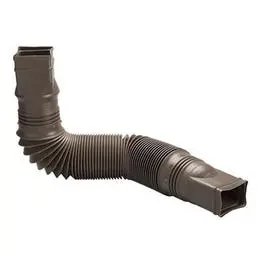 Flexible Brown Downspout Extension – 24 To 55 Inch Adjustable Length 1