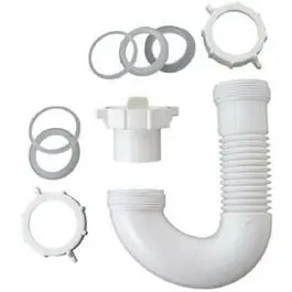 Flexible Drain J-Bend With Hi-Line Adapter – Pvc-Compatible 1