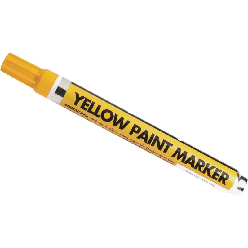 Forney Yellow Fine-Tip Permanent Marker 1
