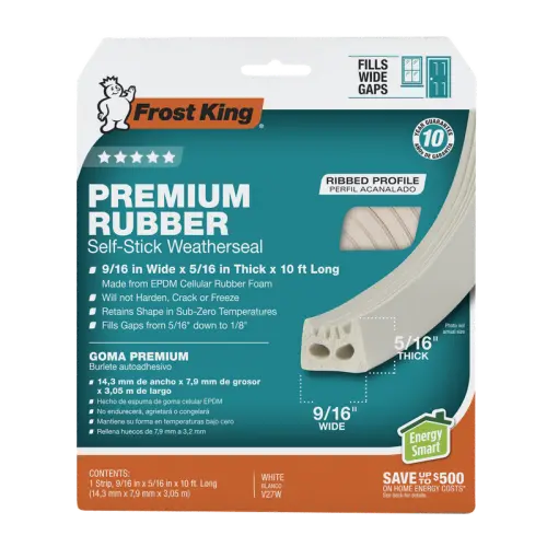 Frost King Premium Rubber Foam Weatherstripping Tape 1
