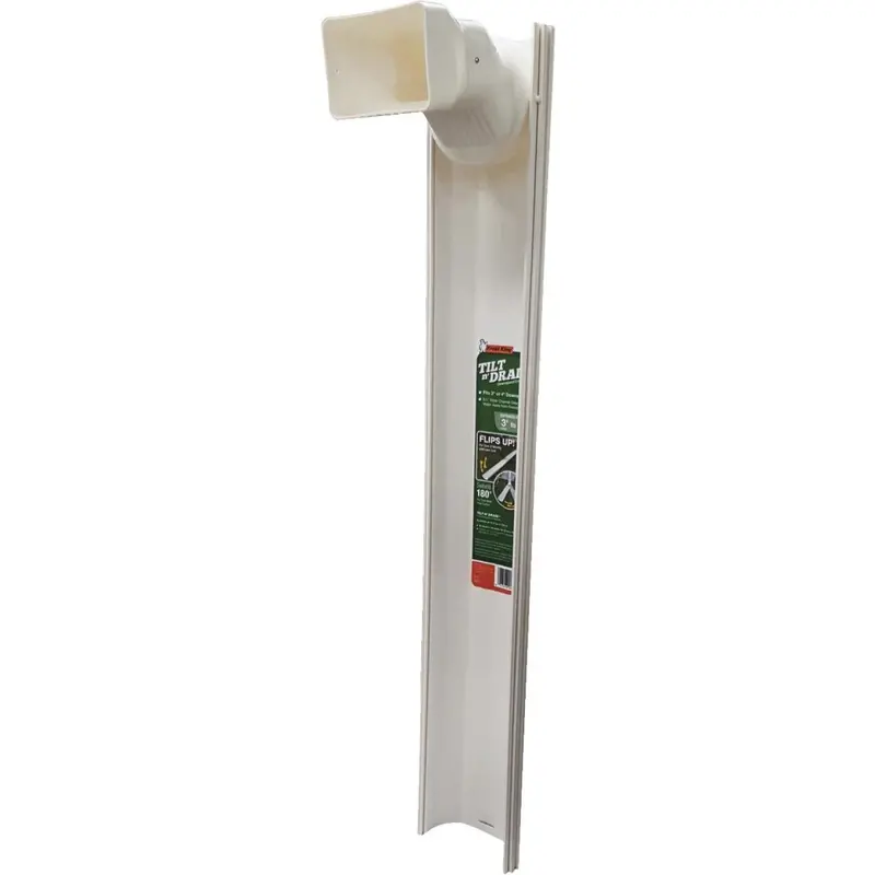 Frost King White Adjustable Tilt 'N Drain Downspout Extender – 6 Feet 1