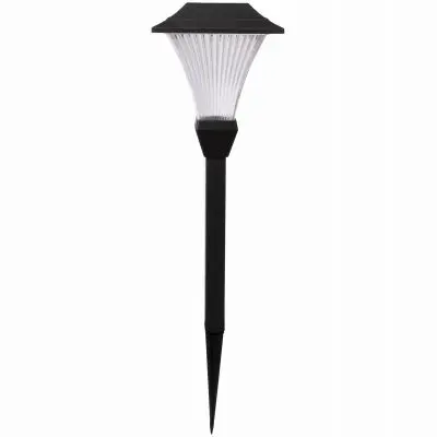 Fusion Solar-Powered Pathway Lights – Matte Black Plastic Housing 1