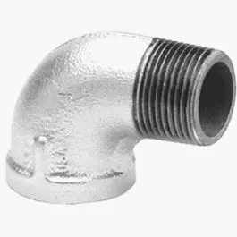 Galvanized 90-Degree Street Elbow – 1-1/2-Inch Pipe Connection 1