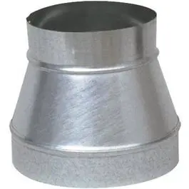Galvanized Pipe Increaser/Reducer – 5-Inch To 3-Inch, 30-Gauge 1