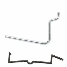 Galvanized Steel Pegboard Angle Hook, 1/8-Inch Rod, 2.5-Inch, Pack Of 6 1