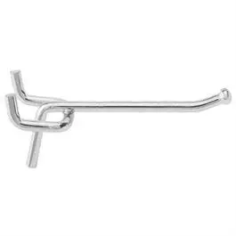 Galvanized Steel Pegboard Angle Hook – 2-Inch Heavy-Duty Design 1