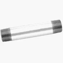 Galvanized Steel Pipe Nipple – 1" × 12" Length 1