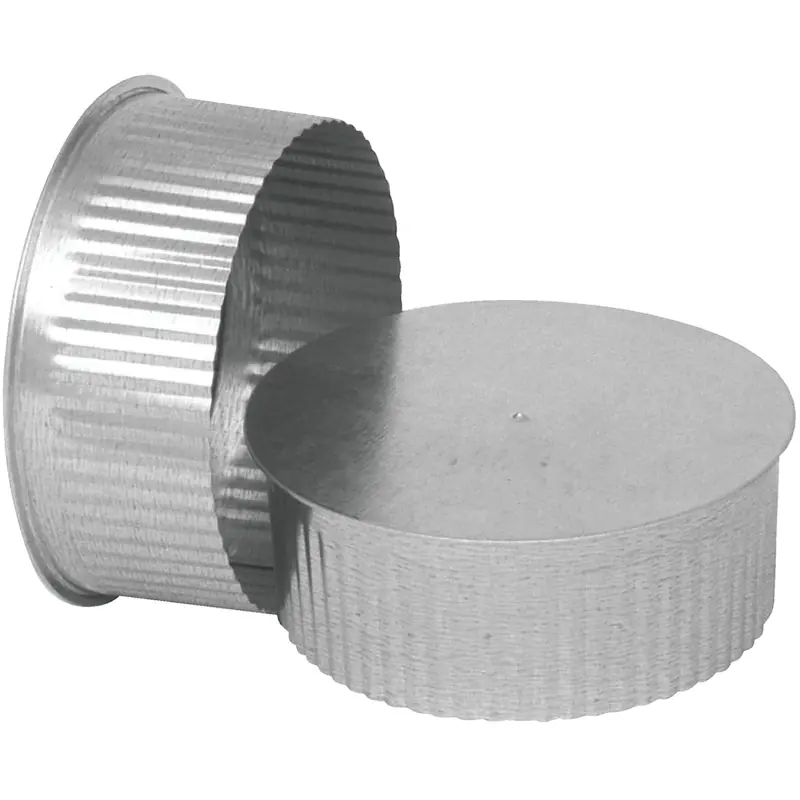 Galvanized Steel Tee Cap Or Plug – 30-Gauge, 4-Inch Diameter 1