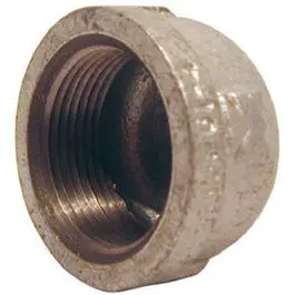 Galvanized Threaded Pipe Cap – 1/8-Inch Size 1