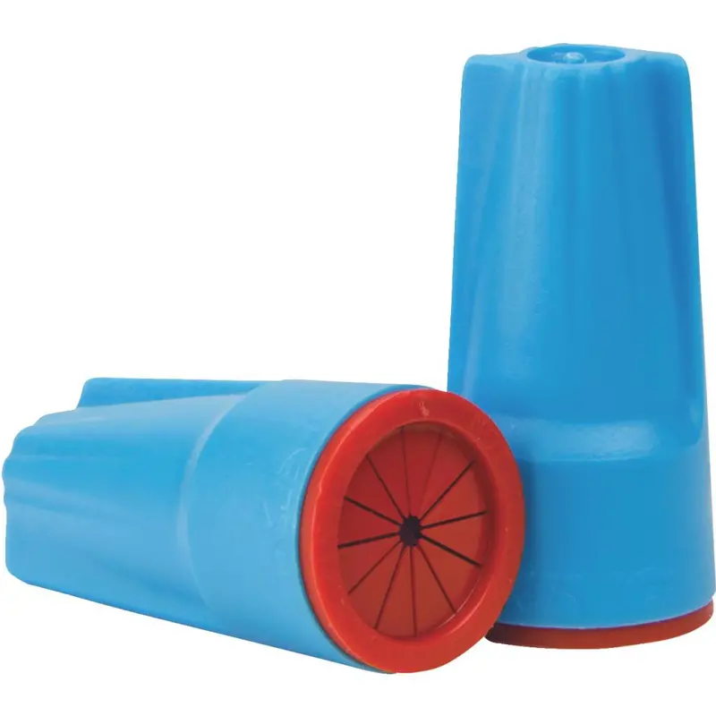 Gardner Bender King Electric Medium Waterproof Wire Connectors – Aqua/Red, 5-Pack 1