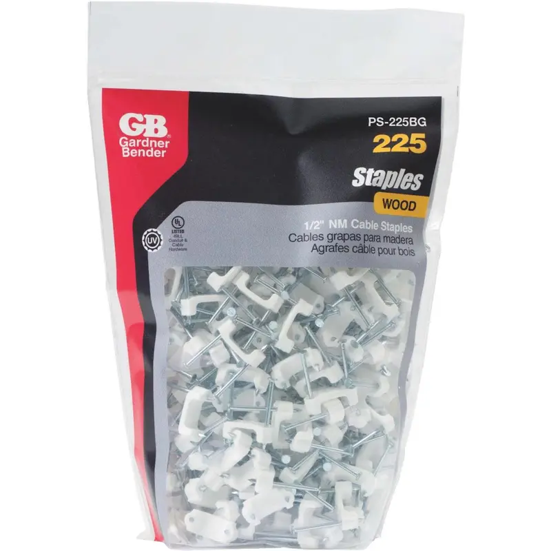 Gardner Bender Polyethylene Cable Staple – 1/2-Inch By 3/8-Inch, 225-Pack 1