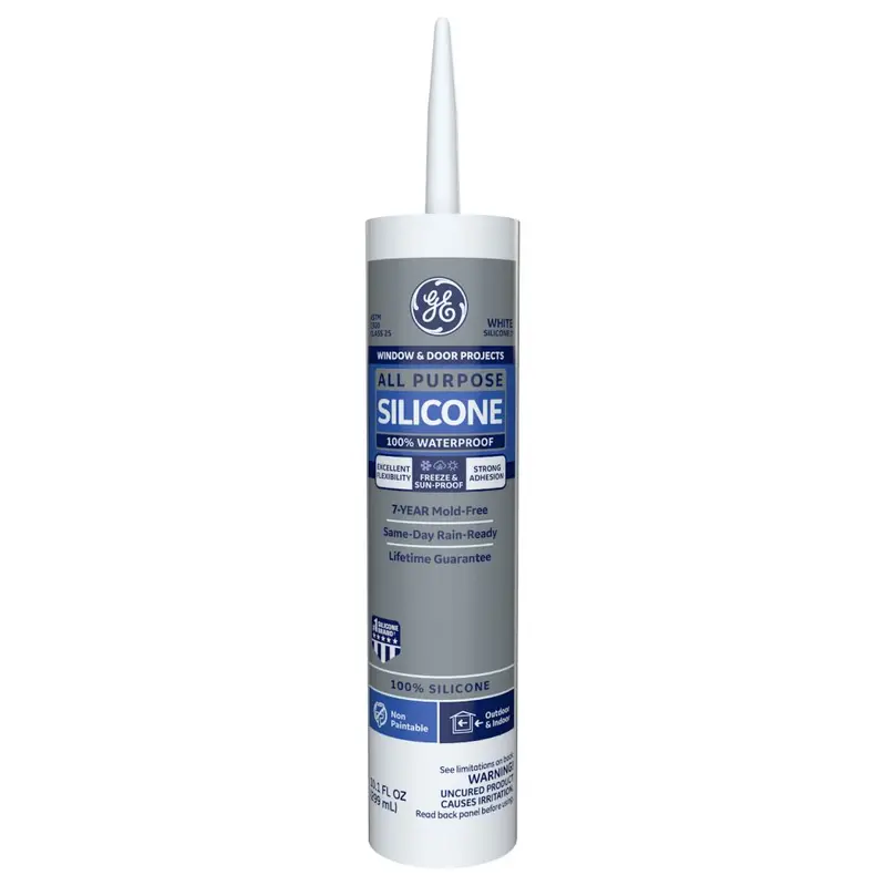 Ge All-Purpose Clear Silicone Sealant – 10.1 Oz Cartridge 1