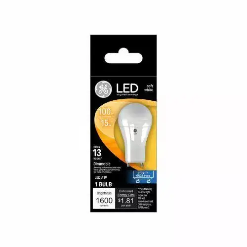 Ge Classic Led A19 Bulb – 100W Equivalent, Soft White, Single Pack 1