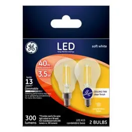 Ge Classic Led Ceiling Fan Light Bulbs – Medium Base, 60W Equivalent 1