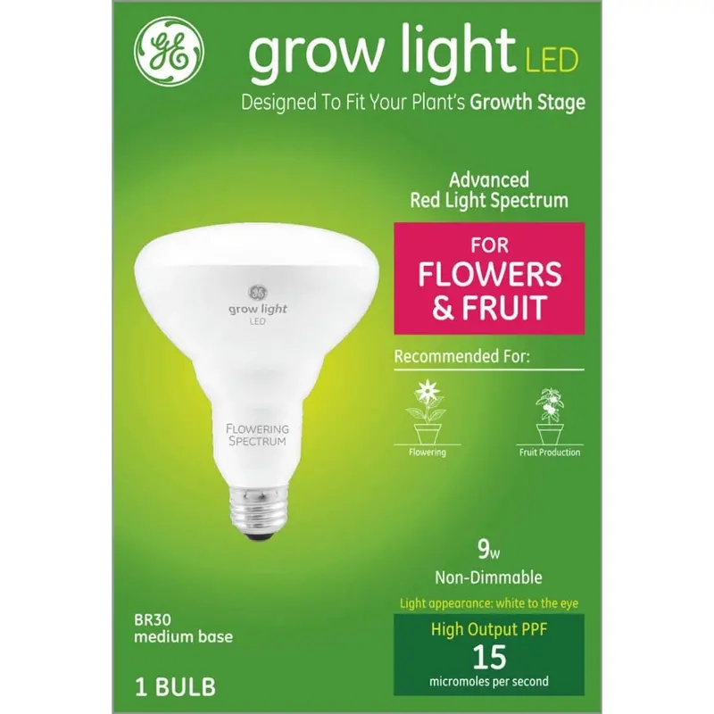 Ge Led Grow Light Bulb – Energy-Saving Full-Spectrum Lamp For Flowers And Fruit Production 1