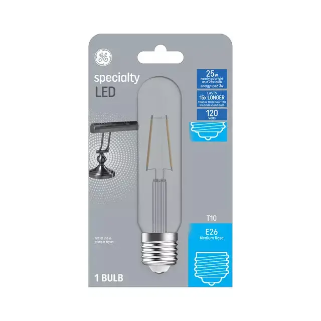 Ge Specialty Led T10 Bulb – 25W Equivalent, Soft White, For Appliances And Fixtures 1