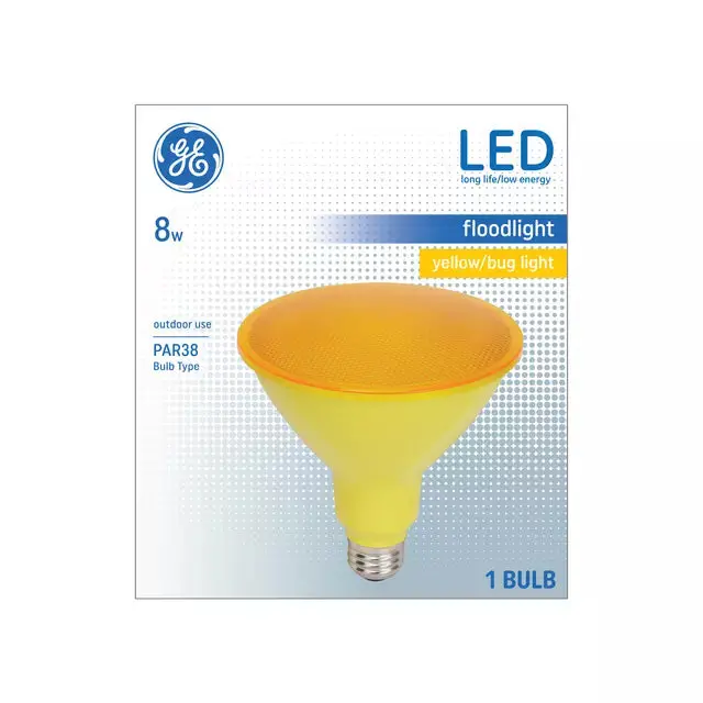 Ge Yellow Par38 Led Bug Light Bulb – 90W Equivalent For Outdoor Use 1