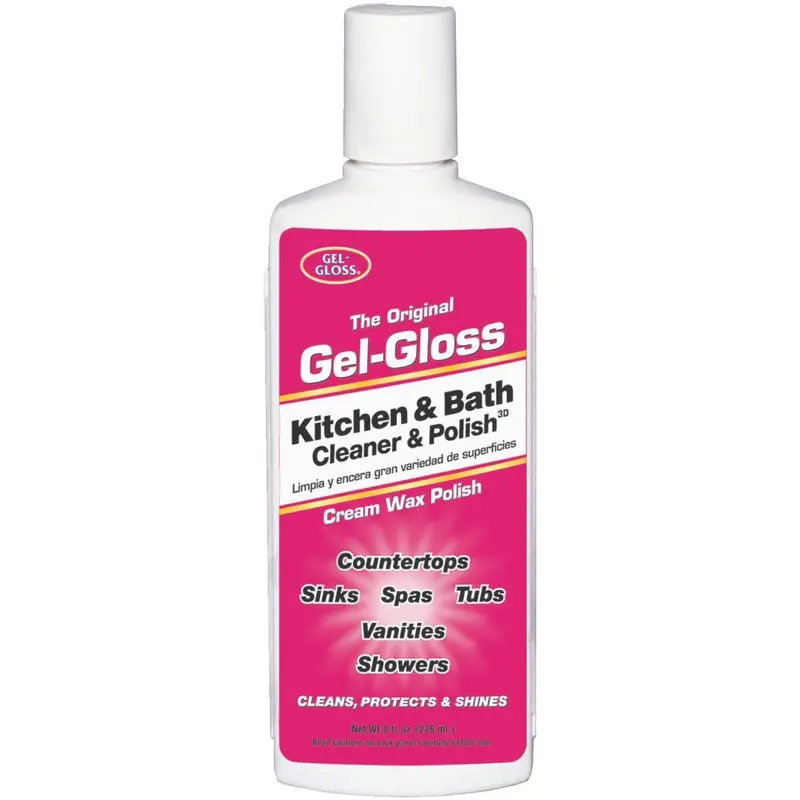 Gel-Gloss Metal Cleaner & Polish – 8 Oz Kitchen And Bath Formula 1