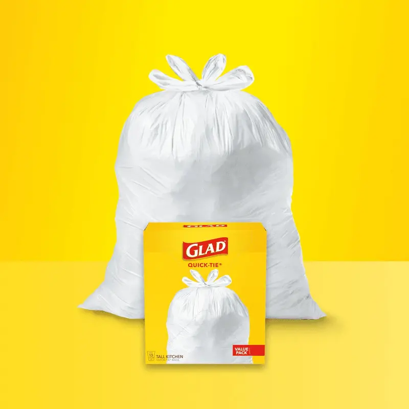 Glad Kitchen Quick Tie Drawstring Trash Bags 1