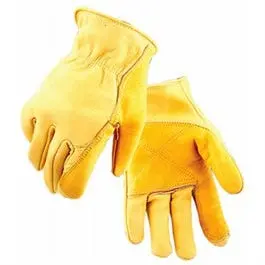 Gold Cowhide Fencing Gloves – Men'S Large Work Protection 1