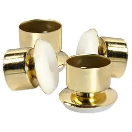 Gold-Plated Plastic Furniture Swivel Glides – 3/4" Diameter, 4-Pack 1