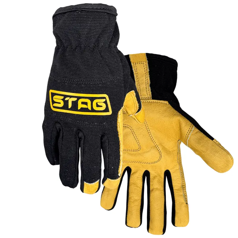 Golden Stag Men’S Buffalo Leather Work Gloves – Size 67 1