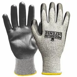 Gray Cut-Resistant Work Gloves – Men’S Medium Size 1