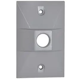 Gray Weatherproof Rectangular Lampholder Cover – Outdoor Rated 1