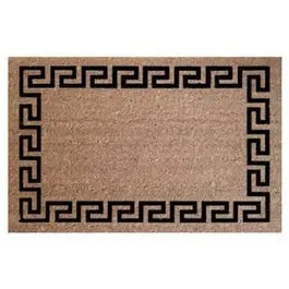 Greek Key Coir Doormat – 24 X 36 Inches 1