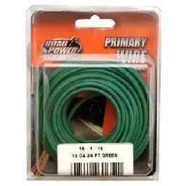 Green 16-Gauge Primary Wire – 24-Foot Roll 1