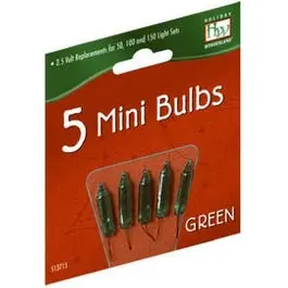 Green 2.5-Volt Christmas Light Replacement Bulb – Compatible With 50/100/150-Light Sets 1