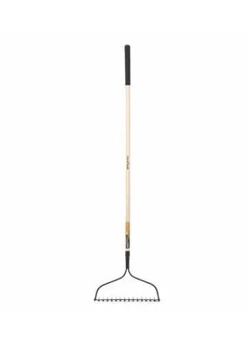 Green Thumb Bow Rake – Ergonomic Wood Handle, Heavy-Duty Tines 1