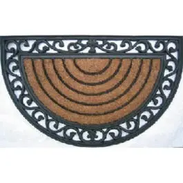 Half-Round Doormat – 18 By 30 Inches, Indoor/Outdoor Use 1