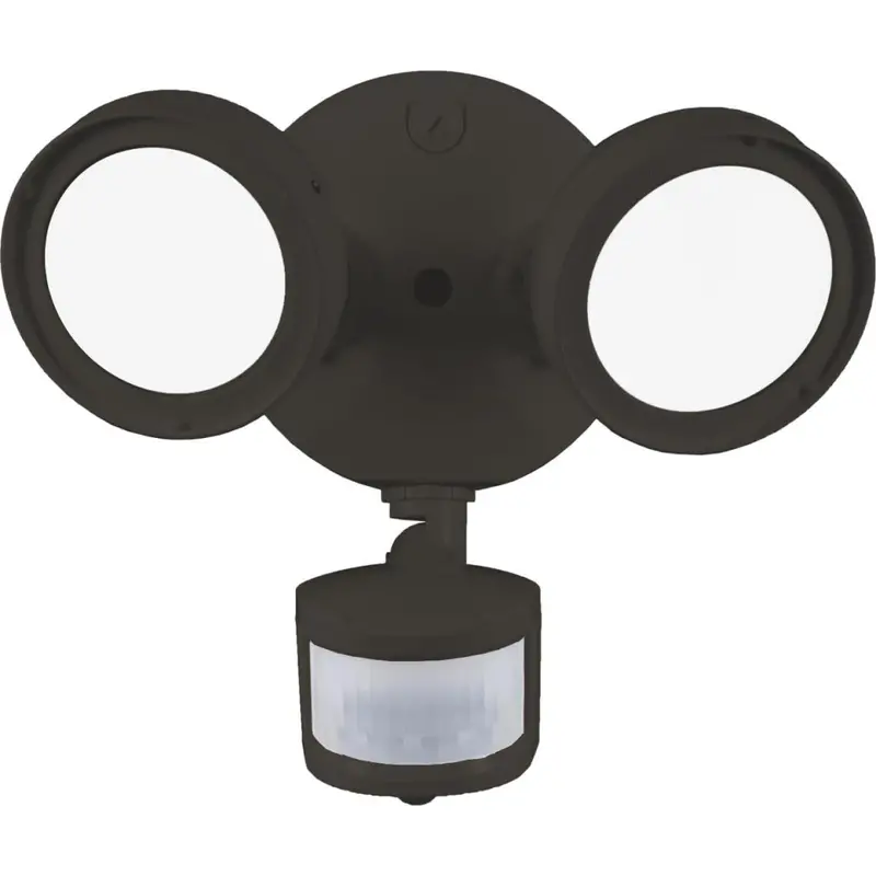Halo Bronze Led Floodlight Fixture With Motion Sensor & Lumen Select 1