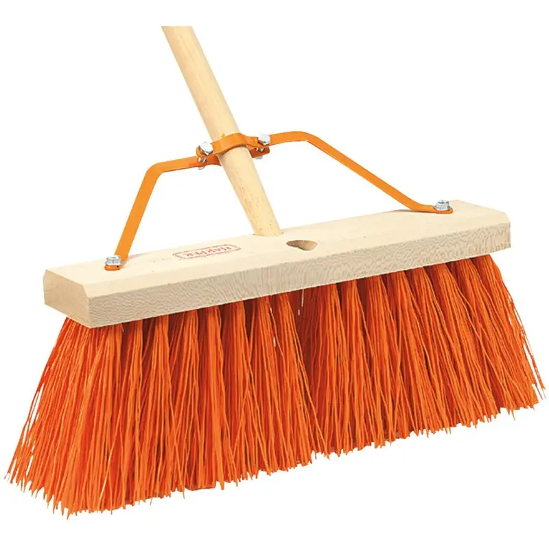 Harper 16" W × 67" L Street Push Broom With Wood Handle 1