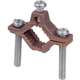 Heavy-Duty Brass Grounding Clamp – Fits 0.5-Inch To 1-Inch Ground Rods 1
