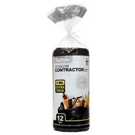 Heavy-Duty Contractor-Grade Trash Bags – 42-Gallon Capacity, 12-Pack 1