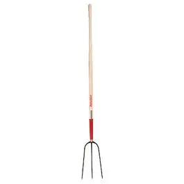 Heavy-Duty Hay Fork – 3 Oval Tines, Hardwood Handle, 48" Length 1