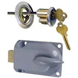 Heavy-Duty Metal Cylinder Deadbolt For Garage Doors 1