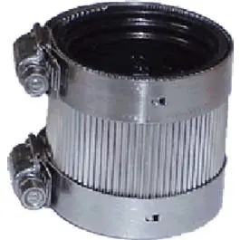 Heavy-Duty No-Hub Coupling – 4-Inch For Cast Iron Drain Pipes 1